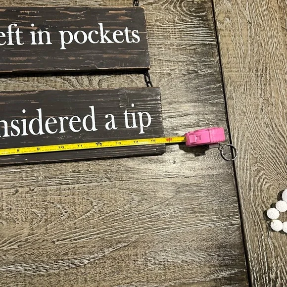 Wooden laundry sign - Picture 3 of 4